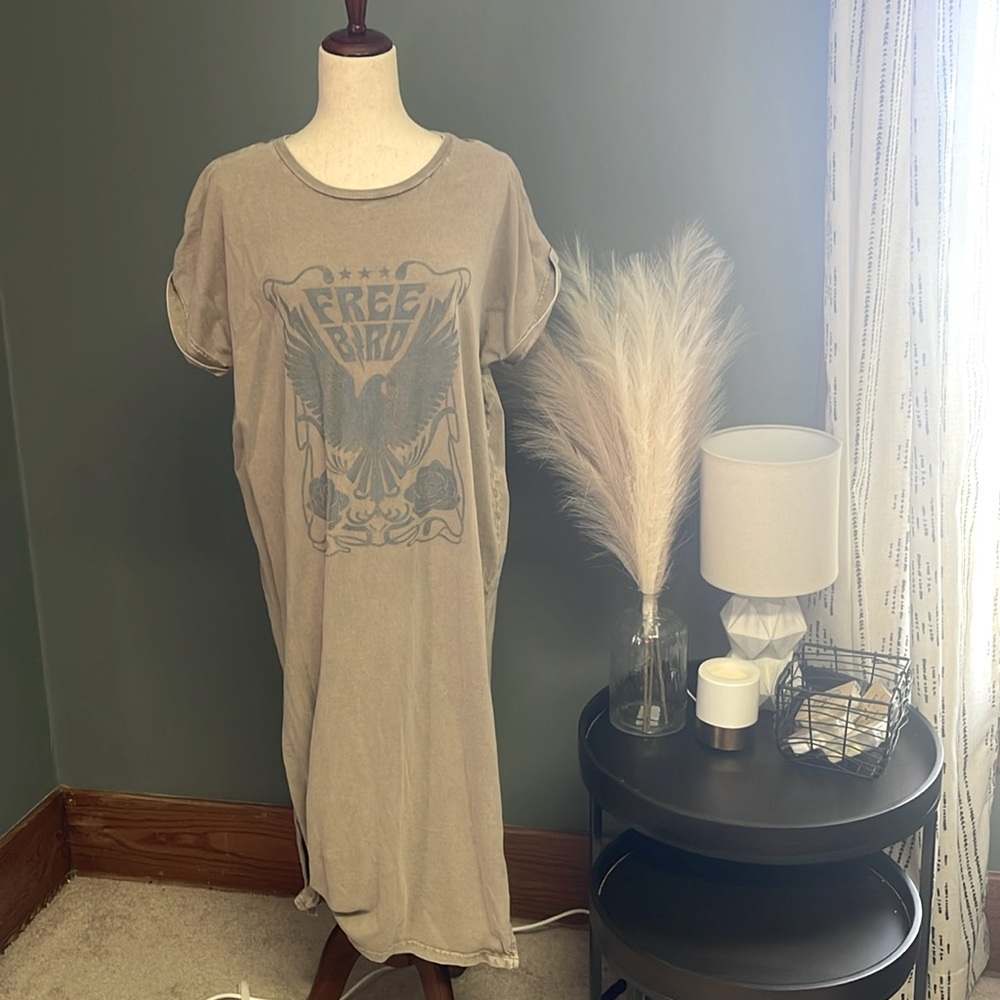 Freebies Midi Tshirt Dress
